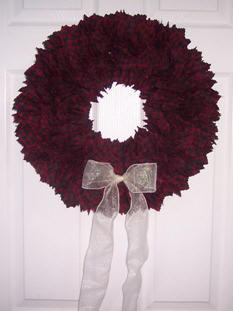 how to make a fabric wreath